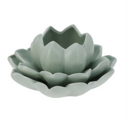 Suport pentru canapea floare de lotus din porțelan, 12,5 x 13 x 6,5 cm