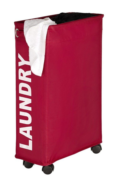 Coș de rufe CORNO, recipient 43 l, WENKO, roșu