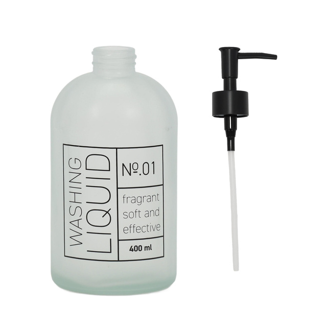 Dozator de sapun din sticla, 400 ml