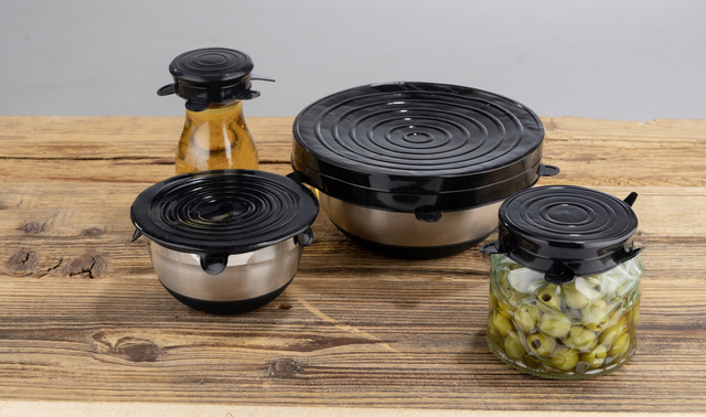 Capace din silicon reutilizabile, 6 buc, LOUI, WENKO