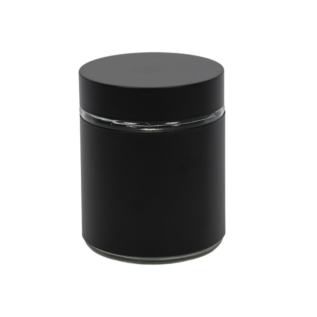 Pojemnik do przechowywania, szklany, w obudowie z wizjerem, pojemność 0,6 l, czarny, Zeller