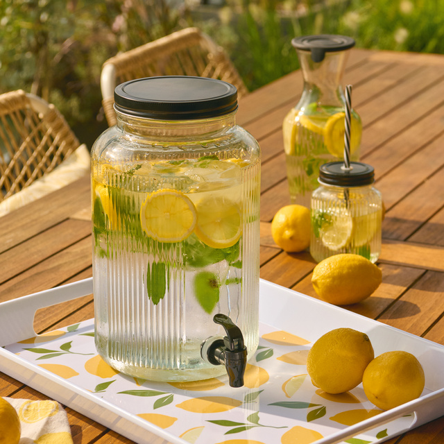 Recipient din sticlă cu robinet KITCHEN ESSENTIALS, 3900 ml