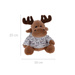 Renifer din pluș cu pulover, 20 cm