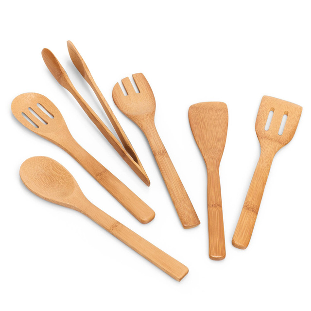 Set de accesorii de bucătărie din bambus, 7 piese, ZELLER