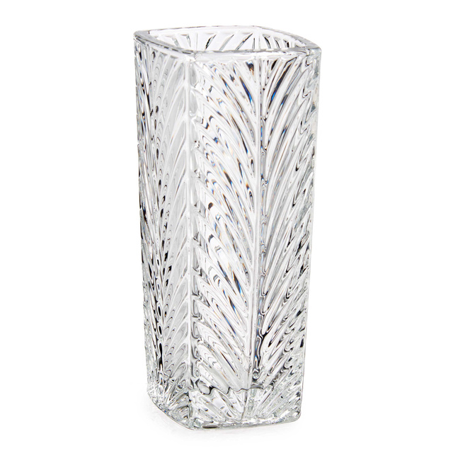 Vaza patrata cu model de cristal, 15 cm