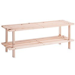 Suport din lemn pentru pantofi, încălțăminte, 2 niveluri, ZELLER