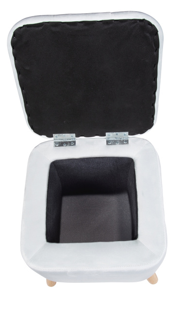 Puf pentru living EMMA, din catifea, cu spatiu depozitare, 42, 5 cm, WENKO