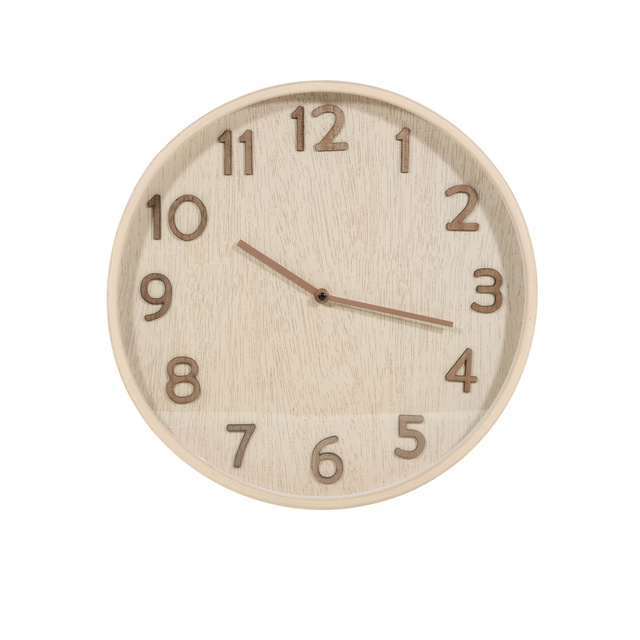 Ceas de perete in culori neutre, Ø 38 cm