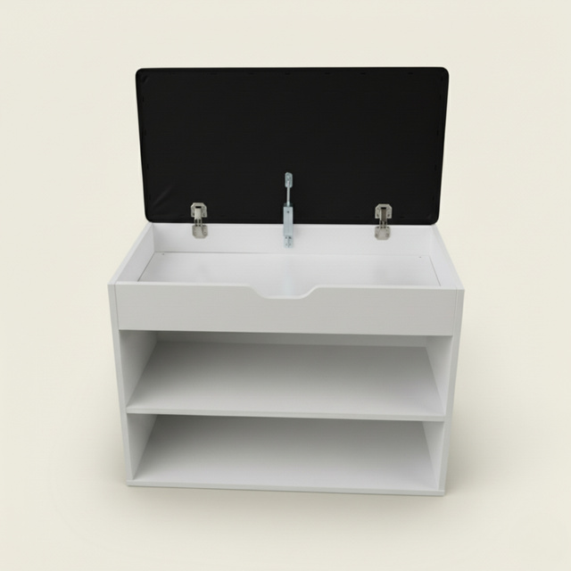 Dulap pentru pantofi cu loc de șezut LEVA, 60 x 30 x 47 cm