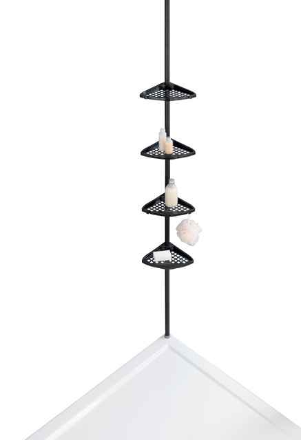 Etajera telescopica Opal, Negru, ALLSTAR