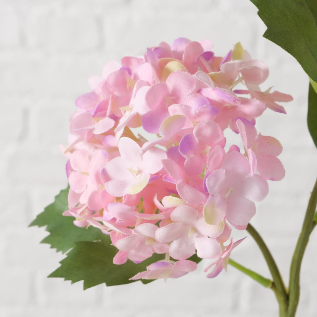 Hortensie artificială pe tulpină, 35 cm