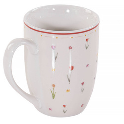 Cana de portelan model floral Blumi, 350 ml