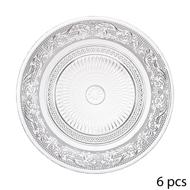 Serviciu mas pentru 6 persoane, model de cristal, 18 elemente