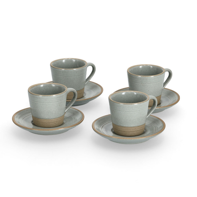 Set cesti espresso din gresie, 60 ml