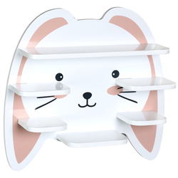 Etajeră de perete cu urechi pentru camera copilului, 45 cm