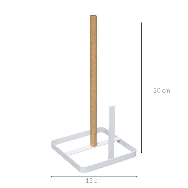 Suport prosoape de hârtie MODERN, alb, înălțime 30 cm