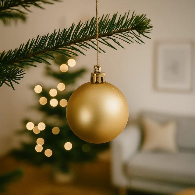 Set de globuri de Crăciun de dimensiuni diferite, 60 de bucăți.