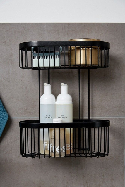 Raft de baie fixat pe perete Classic-Plus, 2 niveluri, Wenko