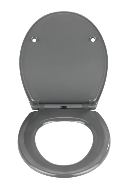 Capacul de toaletă Samos, Easy Close, WENKO, gri închis