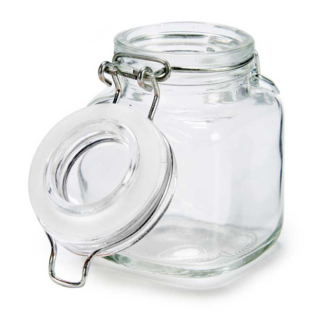 Set 5 borcane din sticla pentru condimente, 90 ml