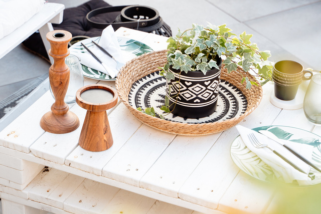 Coș decorativ pentru depozitarea obiectelor mici