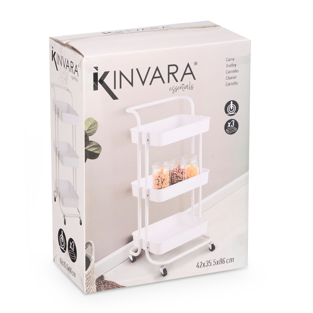 Set de 6 cuțite de bucătărie cu mânere de bambus BAMY în suport