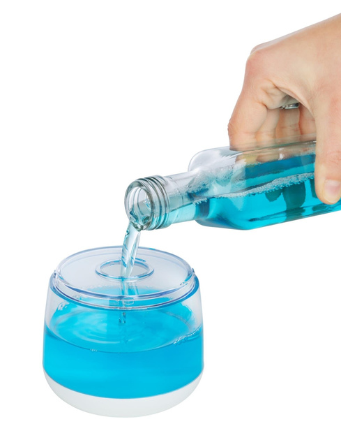 Distribuitor sapun si dezinfectant DIALA fara contact, cu senzor infrarosu, alb, 360 ml, Wenko