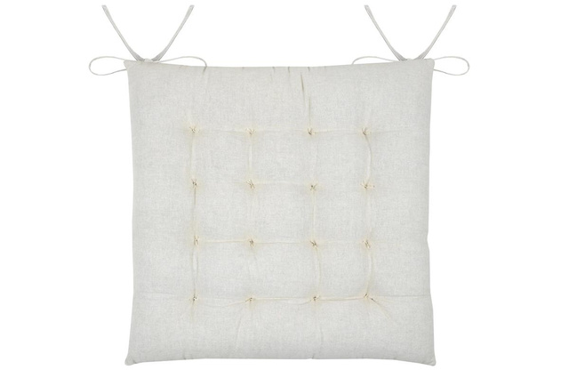 Perna pentru scaun cu legături CORALIA, 100% bumbac, 38 x 38 cm