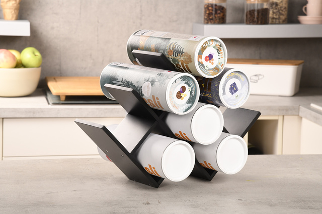 Raft pentru vin, spatiu pentru 8 sticle, Kesper