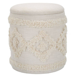 Taburet cu spatiu depozitare, rotund, 35 cm