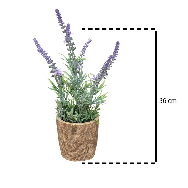 Flori artificiale in ghiveci, LAVANDA, 36 cm