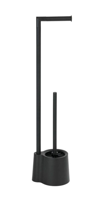 Suport pentru perie de toaletă și rolă de toaletă AVOLA BLACK, Wenko