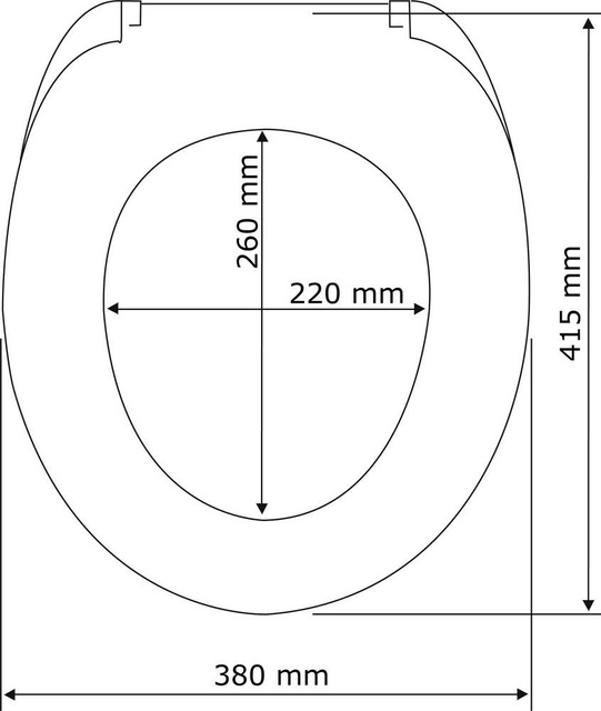 Toaletă PRIMA - MDF, WENKO, negru