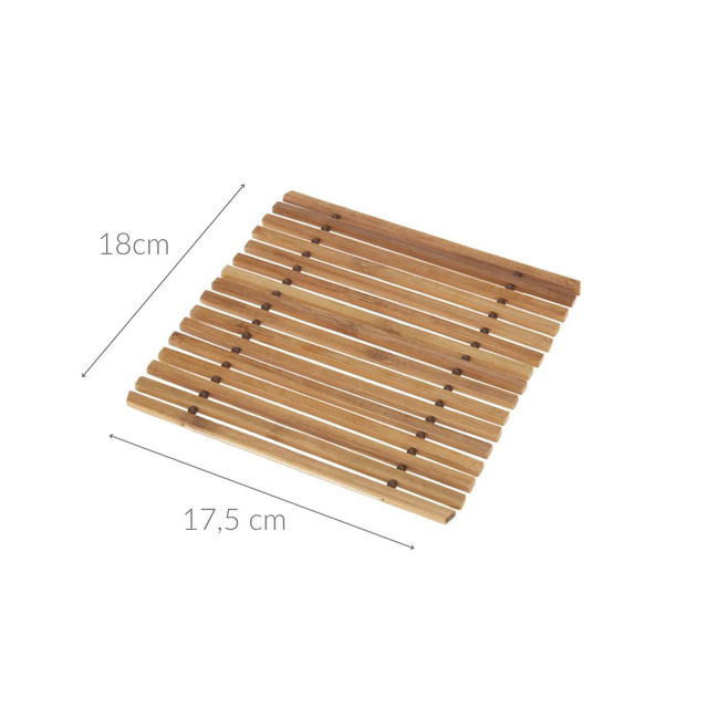 Suport pentru oale, bambus, 17,5 x 18 cm