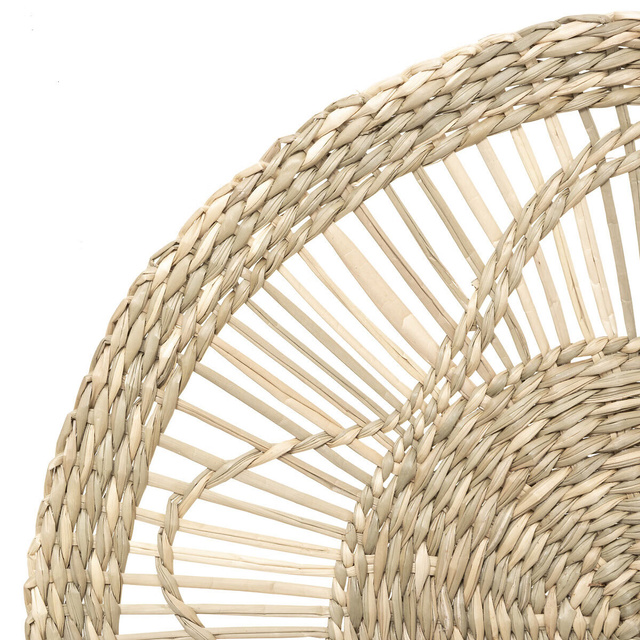 Decor de perete iarbă de mare, 3 cercuri