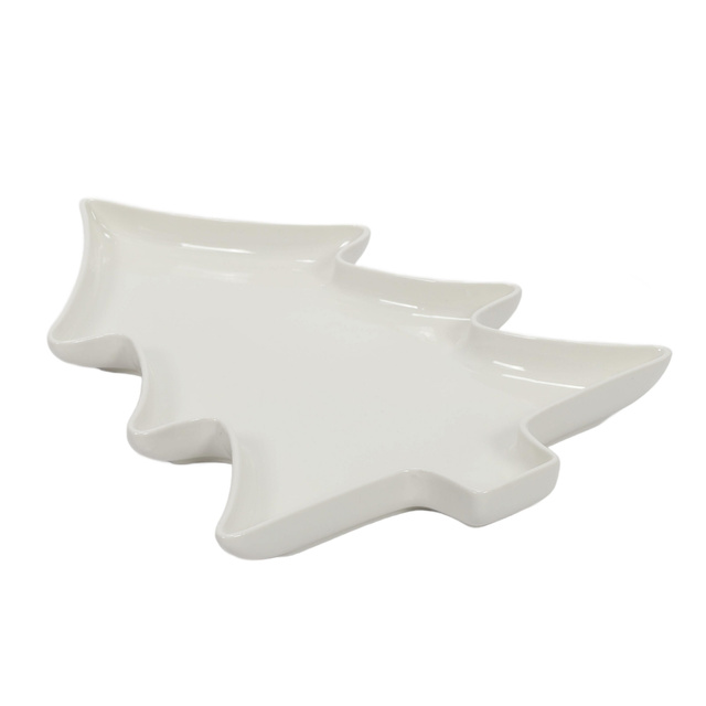 Platou pentru aperitive în formă de brad, 34 x 27 cm