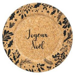 Farfurie decorativă cu sclipici, auriu, Ø 33 cm