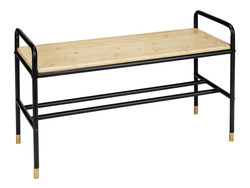 Dulap pentru încălțăminte cu raft din bambus, 80 x 50 x 33,5 cm, Loft, WENKO