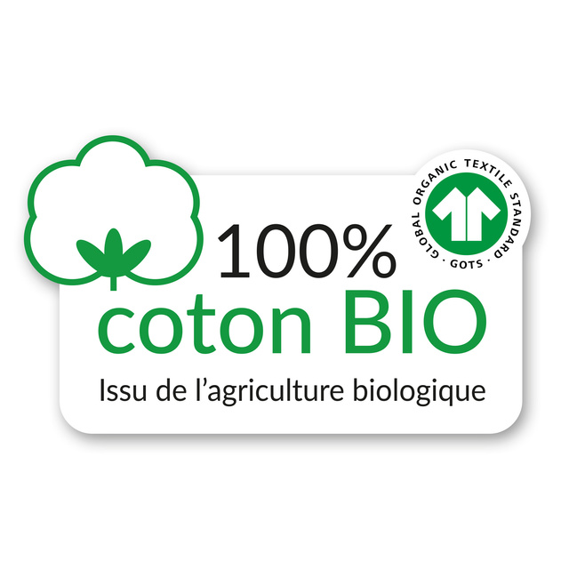 Set de pat din bumbac organic imprimat CLARISSE, 240 x 220 cm