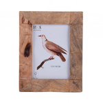 Rama foto verticală cu cadru decorativ din lemn de mango, 18 x 23 x 2,5 cm