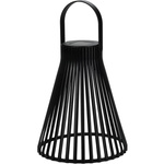 Felinar solar, negru, 23 cm
