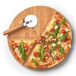 Blat pizza si cutit, Ø 32 cm, bambus, ZELLER