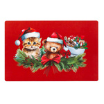 Covoraș de masă cu motiv de Crăciun, 28,5 x 44 cm, DULCI