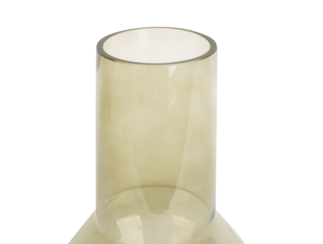 Vază de sticlă verde, BLUSH, Ø 13 cm