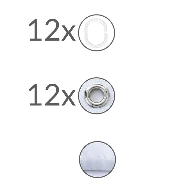 Cortină de duș, textilă, 180x200 cm, WENKO, bej