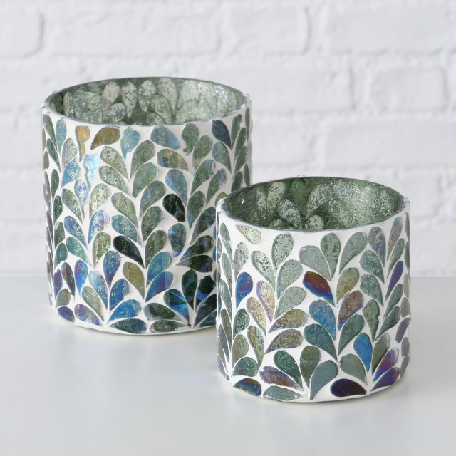 Set 2 sfeșnice mozaic Kirkas,