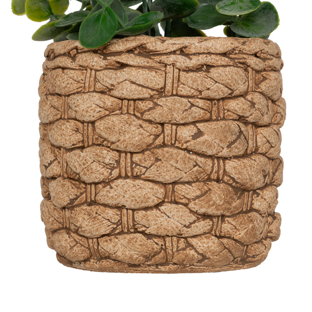 Eucalipt artificial JAYE în ghiveci ceramic, înălțime 27 cm