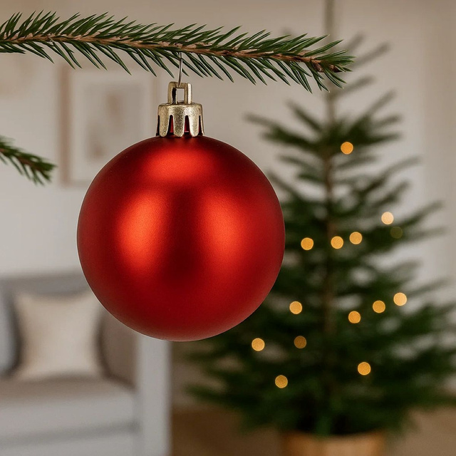 Set de globuri de Crăciun de dimensiuni diferite, 60 de bucăți.