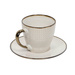 Cana pentru cafea sau ceai cu farfurioară DUNE, 210 ml