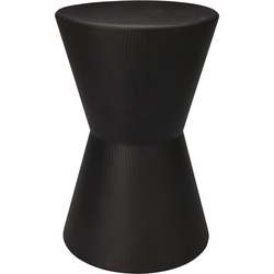 Meseu lateral pentru canapea tip totem TOME, Ø 29 x 45 cm, negru